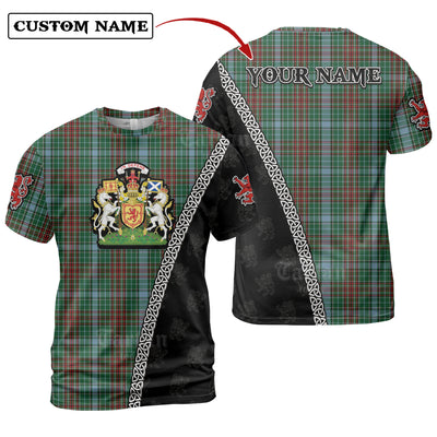 Personalized Clan Gayre Tartan Shirt with Scotland Coat of Arms & Custom Name
