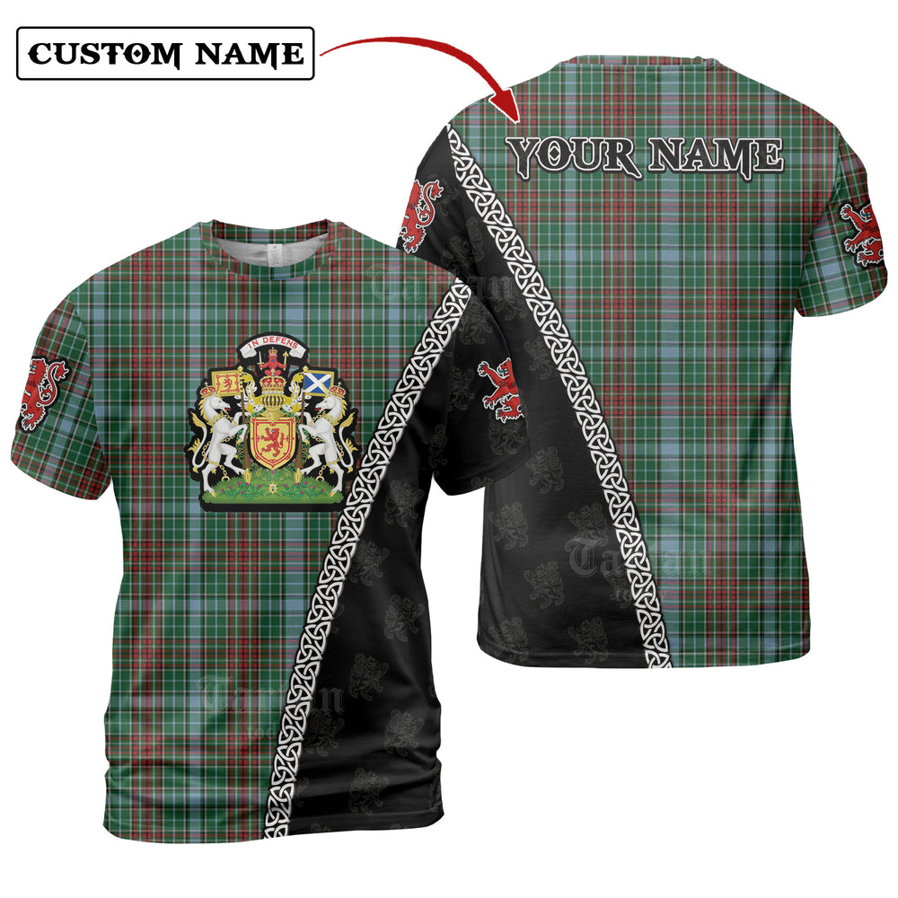 Gayre Tartan Shirt with Scotland Coat of Arms & Custom Name NV13