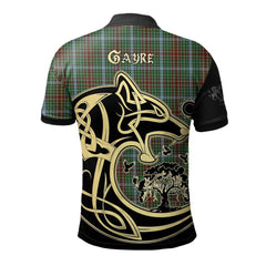 Clan Gayre Tartan Polo Shirt Viking Wolf TP89 Gayre Tartan Tartan Polo
