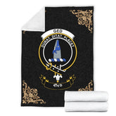 Clan Ged Crest Tartan Premium Blanket Black DG38 Clan Ged Tartan Today