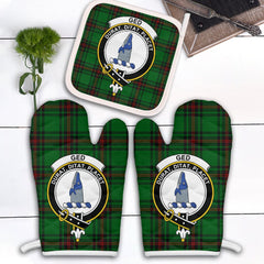 Clan Ged Tartan Crest Oven Mitt And Pot Holder (2 Oven Mitts + 1 Pot Holder) BR34 Clan Ged Tartan Today