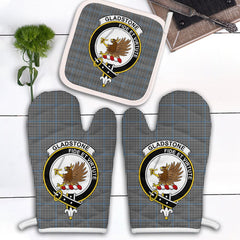 Clan Gladstone Tartan Crest Oven Mitt And Pot Holder (2 Oven Mitts + 1 Pot Holder) LP80 Clan Borthwick Tartan Today