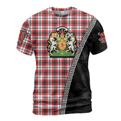 Personalized Clan Glasgow District Tartan Shirt with Scotland Coat of Arms & Custom Name FN22