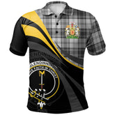 Clan Glendinning Tartan Polo Shirt - Royal Coat Of Arms Style FF18 Glendinning Tartan Tartan Polo