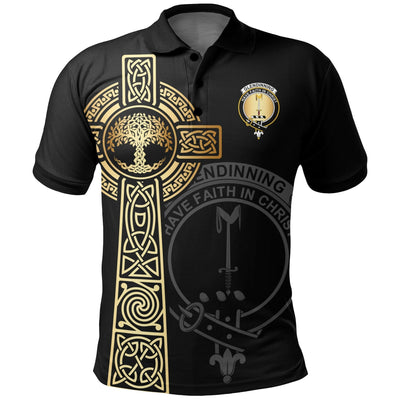 Clan Glendinning Clan Unisex Polo Shirt - Celtic Tree Of Life