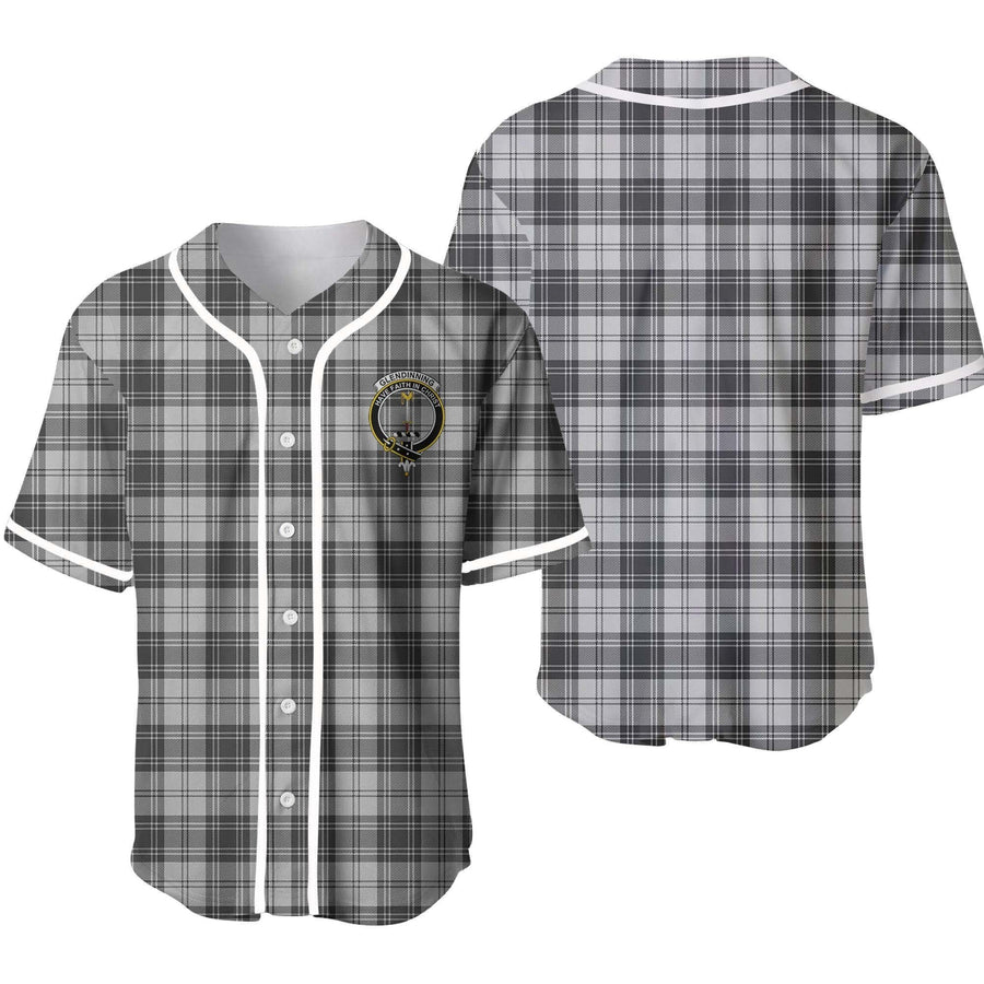 Clan Glendinning Tartan Unisex Baseball Jersey