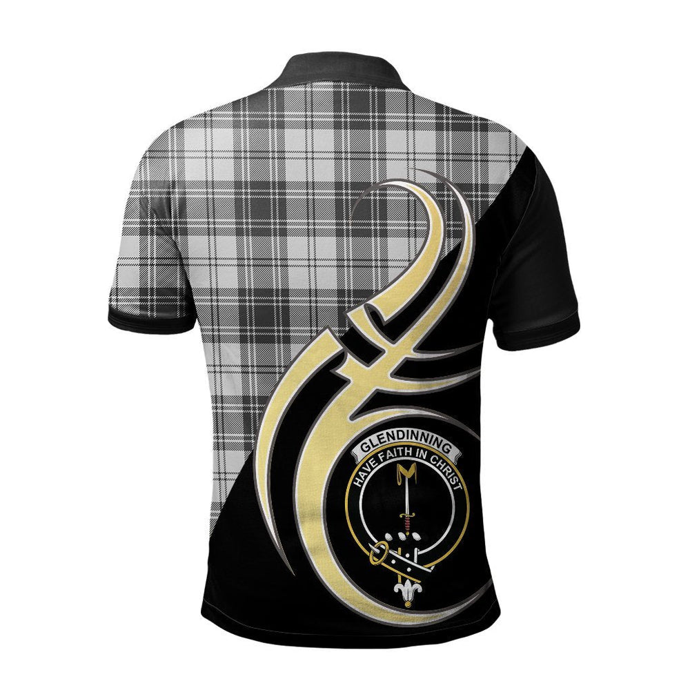 Clan Glendinning Tartan Polo Shirt - Believe In Me Style TS70 Glendinning Tartan Tartan Polo