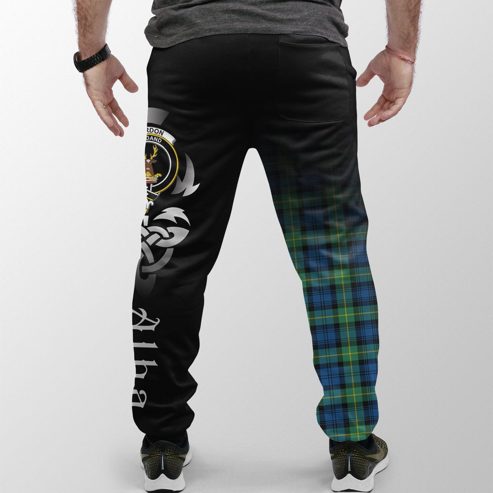 Clan Gordon Ancient Tartan Crest Jogger Sweatpants Alba Celtic Style YW30 Clan Gordon Tartan Today