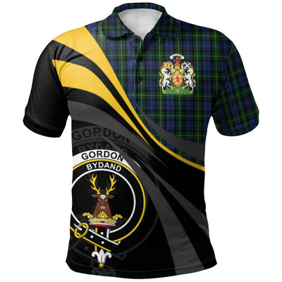 Clan Gordon 01 Tartan Polo Shirt - Royal Coat Of Arms Style