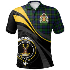 Clan Gordon Tartan Polo Shirt - Royal Coat Of Arms Style DQ35 Gordon Tartan Tartan Polo