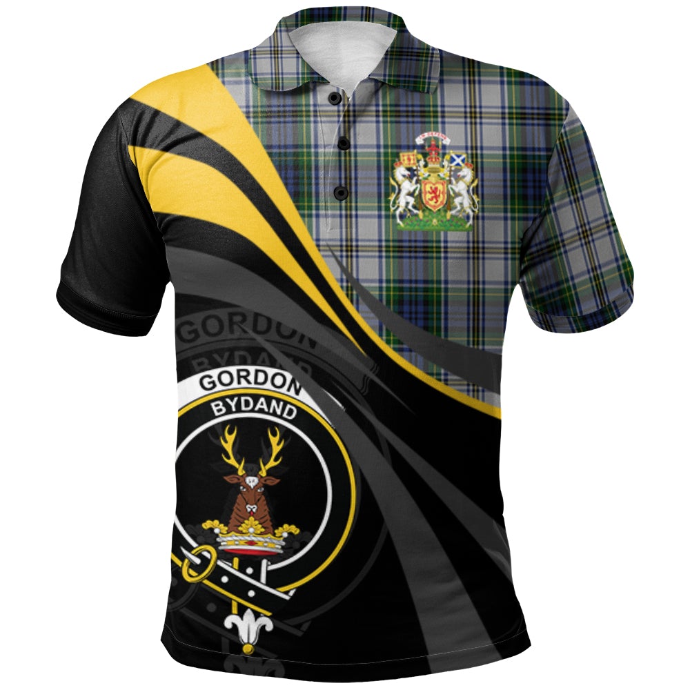 Clan Gordon Dress 03 Tartan Polo Shirt - Royal Coat Of Arms Style LQ19 Gordon Dress 03 Tartan Tartan Polo