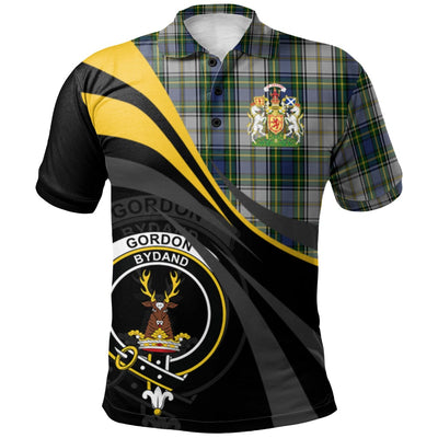 Clan Gordon Dress 04 Tartan Polo Shirt - Royal Coat Of Arms Style CG96