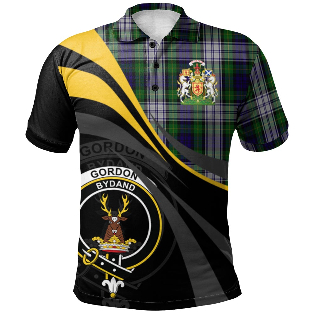 Clan Gordon Dress 06 Tartan Polo Shirt - Royal Coat Of Arms Style YR23 Gordon Dress 06 Tartan Tartan Polo