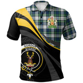 Clan Gordon Dress Ancient Tartan Polo Shirt - Royal Coat Of Arms Style UJ78 Gordon Dress Ancient Tartan Tartan Polo