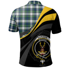 Clan Gordon Dress Ancient Tartan Polo Shirt - Royal Coat Of Arms Style UJ78 Gordon Dress Ancient Tartan Tartan Polo