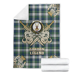 Clan Gordon Dress Ancient Tartan Gold Courage Symbol Blanket QB65 Clan Gordon Tartan Today