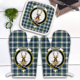 Clan Gordon Dress Ancient Tartan Crest Oven Mitt And Pot Holder (2 Oven Mitts + 1 Pot Holder) IR64 Clan Gordon Tartan Today