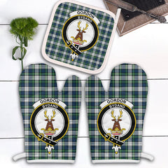 Clan Gordon Dress Ancient Tartan Crest Oven Mitt And Pot Holder (2 Oven Mitts + 1 Pot Holder) IR64 Clan Gordon Tartan Today
