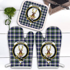 Clan Gordon Dress Modern Tartan Crest Oven Mitt And Pot Holder (2 Oven Mitts + 1 Pot Holder) SN21 Clan Gordon Tartan Today