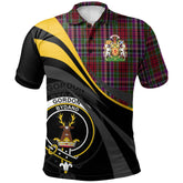 Clan Gordon Red 02 Tartan Polo Shirt - Royal Coat Of Arms Style EJ72 Gordon Red 02 Tartan Tartan Polo
