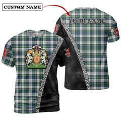 Gordon Dress Ancient Tartan Shirt with Scotland Coat of Arms & Custom Name MR32