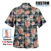 Clan Gordon Dress Modern Tartan Custom Face Hawaiian Shirt – Unisex Gift for Family Members, Summer Party IG60 Gordon Dress Modern Tartan Tartan Hawaii Shirt