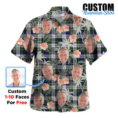 Clan Gordon Dress Modern Tartan Custom Face Hawaiian Shirt – Unisex Gift for Family Members, Summer Party IG60 Gordon Dress Modern Tartan Tartan Hawaii Shirt
