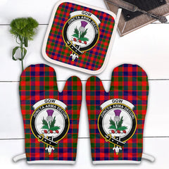 Clan Gow Of Skeoch Tartan Crest Oven Mitt And Pot Holder (2 Oven Mitts + 1 Pot Holder) AY38 Clan Gow Tartan Today