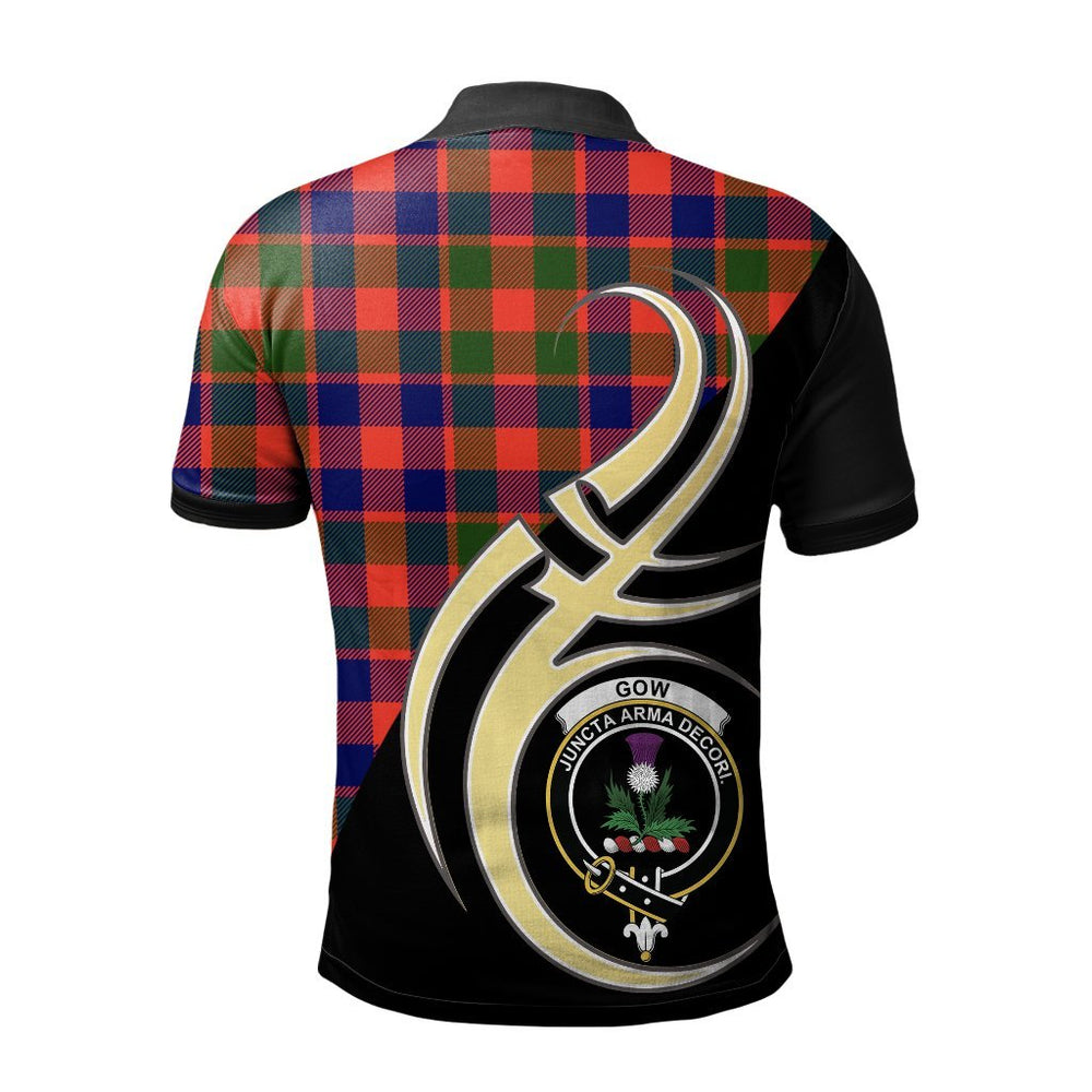 Clan Gow of Skeoch Tartan Polo Shirt - Believe In Me Style OC67 Gow of Skeoch Tartan Tartan Polo