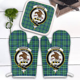 Clan Graham Of Montrose Ancient Tartan Crest Oven Mitt And Pot Holder (2 Oven Mitts + 1 Pot Holder) EK45 Clan Rose Tartan Today