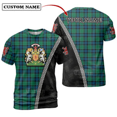 Graham of Menteith Ancient Tartan Shirt with Scotland Coat of Arms & Custom Name GW82