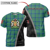Graham of Montrose Ancient Tartan Shirt with Scotland Coat of Arms & Custom Name PI23
