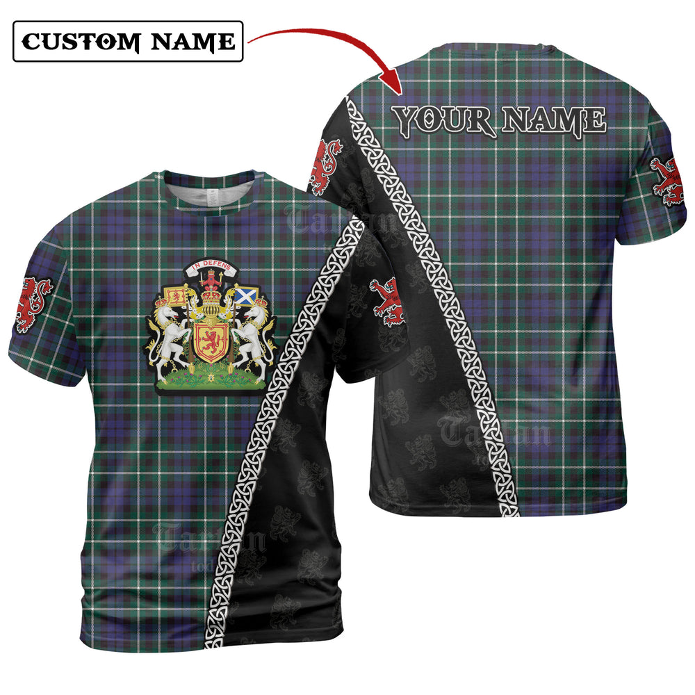 Graham of Montrose Modern Tartan Shirt with Scotland Coat of Arms & Custom Name QJ49