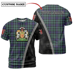 Graham of Montrose Modern Tartan Shirt with Scotland Coat of Arms & Custom Name QJ49