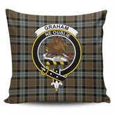 Clan Graham of Menteith Weathered Tartan Crest Pillow Cover JZ64 Clan Graham Tartan Today