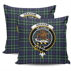Clan Graham of Montrose Modern Tartan Crest Pillow Cover FZ71 Clan Rose Tartan Today