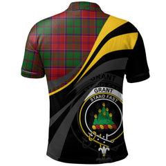 Clan Grant Tartan Polo Shirt - Royal Coat Of Arms Style ZG82 Grant Tartan Tartan Polo