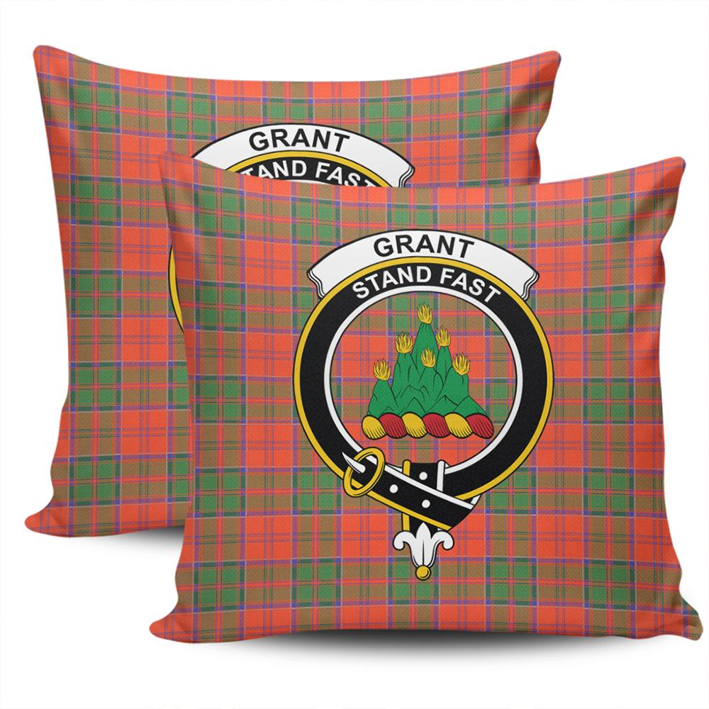 Clan Grant Ancient Tartan Crest Pillow Cover TP77 Clan Grant Tartan Today