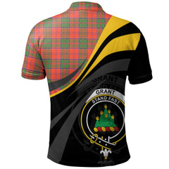 Clan Grant Ancient Tartan Polo Shirt - Royal Coat Of Arms Style UQ65 Grant Ancient Tartan Tartan Polo