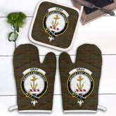 Clan Gray Tartan Crest Oven Mitt And Pot Holder (2 Oven Mitts + 1 Pot Holder) FV62 Clan Gray Tartan Today