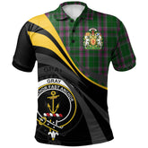 Clan Gray Hunting Tartan Polo Shirt - Royal Coat Of Arms Style BV54 Gray Hunting Tartan Tartan Polo