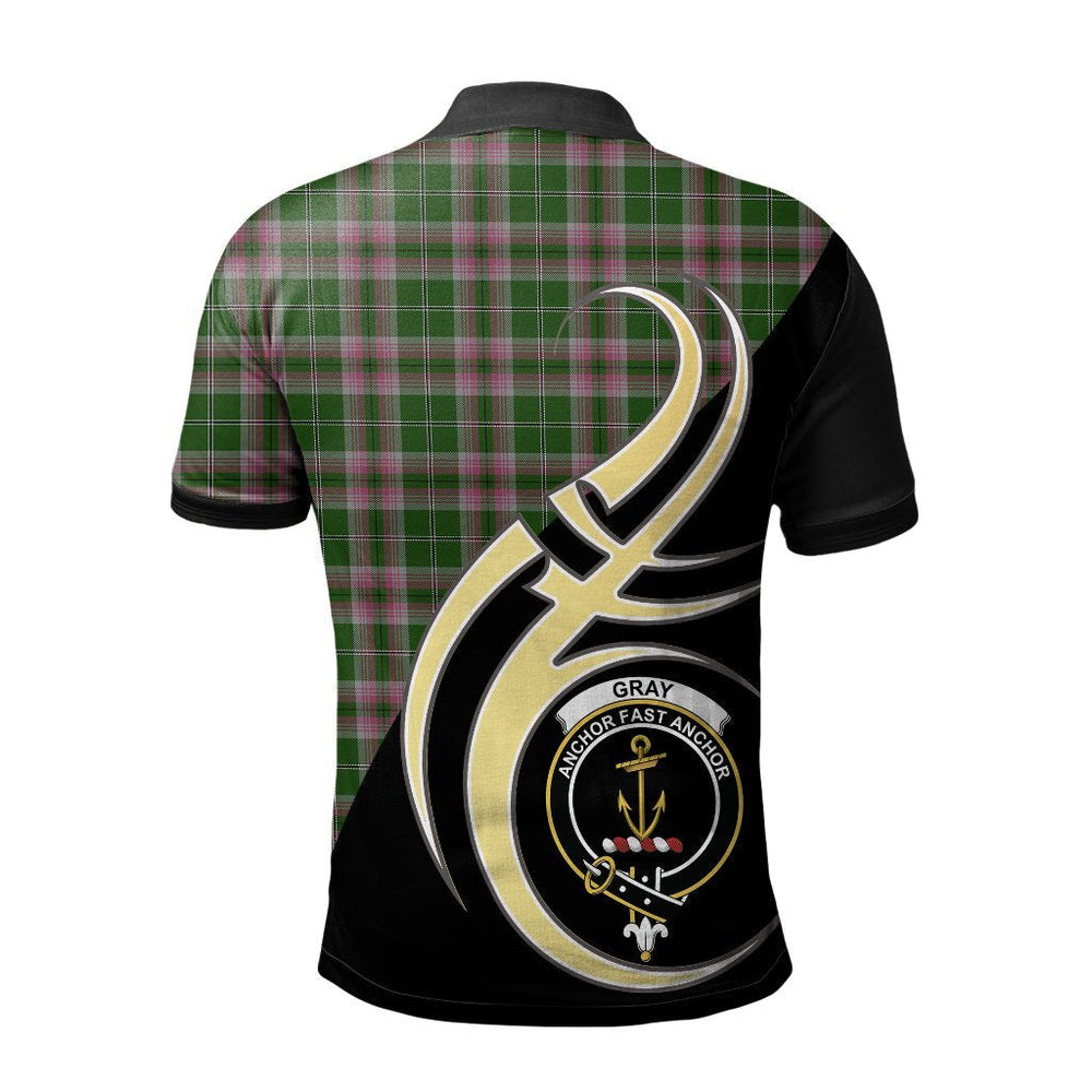 Clan Gray Hunting Tartan Polo Shirt - Believe In Me Style OK17 Gray Hunting Tartan Tartan Polo