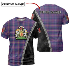 Gretna Green Tartan Shirt with Scotland Coat of Arms & Custom Name QX42