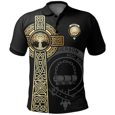 Clan Grierson Clan Unisex Polo Shirt - Celtic Tree Of Life