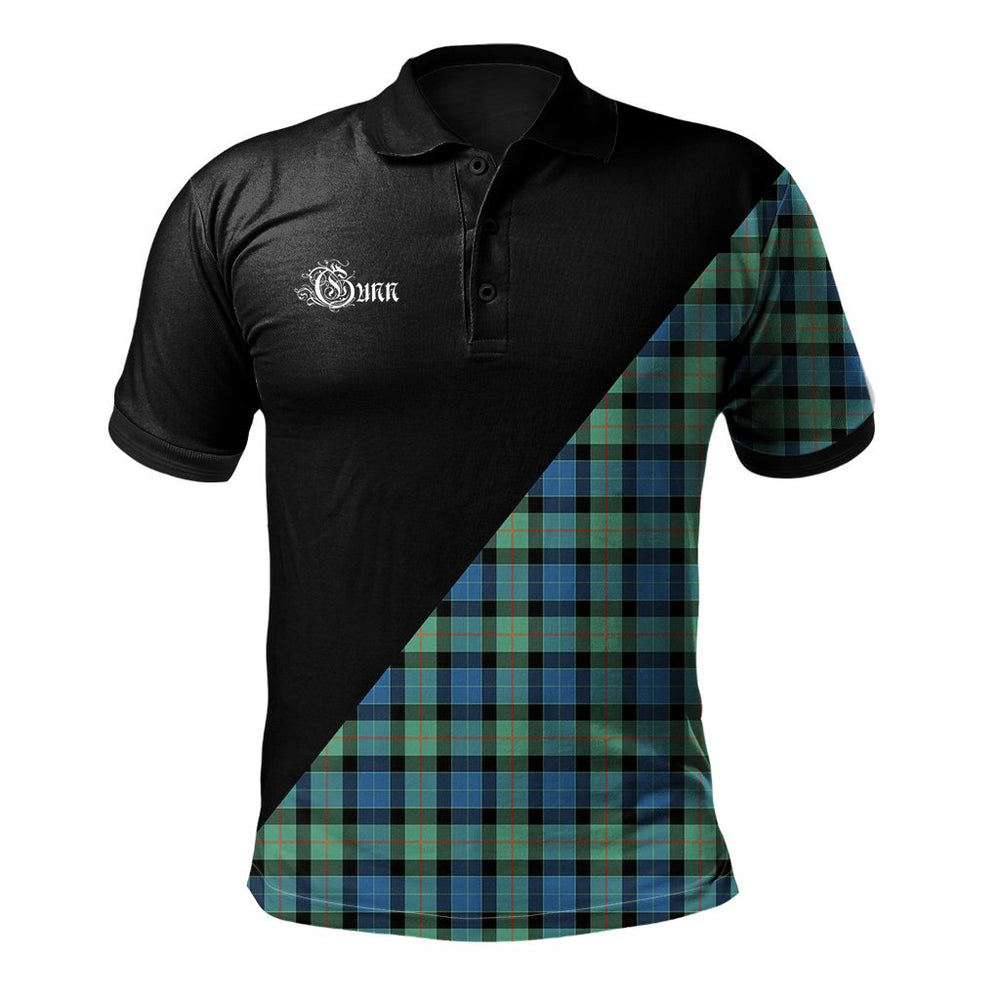 Clan Gunn Ancient Clan - Military Polo Shirt CZ75 Gunn Ancient Tartan Tartan Polo