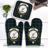 Clan Gunn Modern Tartan Crest Oven Mitt And Pot Holder (2 Oven Mitts + 1 Pot Holder) LP27 Clan Gunn Tartan Today