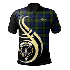 Clan Gunn Modern Tartan Polo Shirt - Believe In Me Style ZW50 Gunn Modern Tartan Tartan Polo