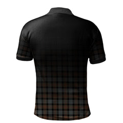 Clan Gunn Weathered Tartan Polo Shirt - Alba Celtic Style BN90 Gunn Weathered Tartan Tartan Polo