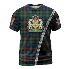 Personalized Clan Gunn Modern Tartan Shirt with Scotland Coat of Arms & Custom Name BZ49
