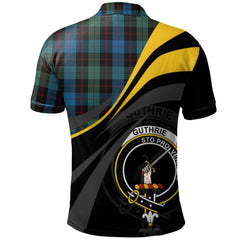 Clan Guthrie Tartan Polo Shirt - Royal Coat Of Arms Style FP38 Guthrie Tartan Tartan Polo
